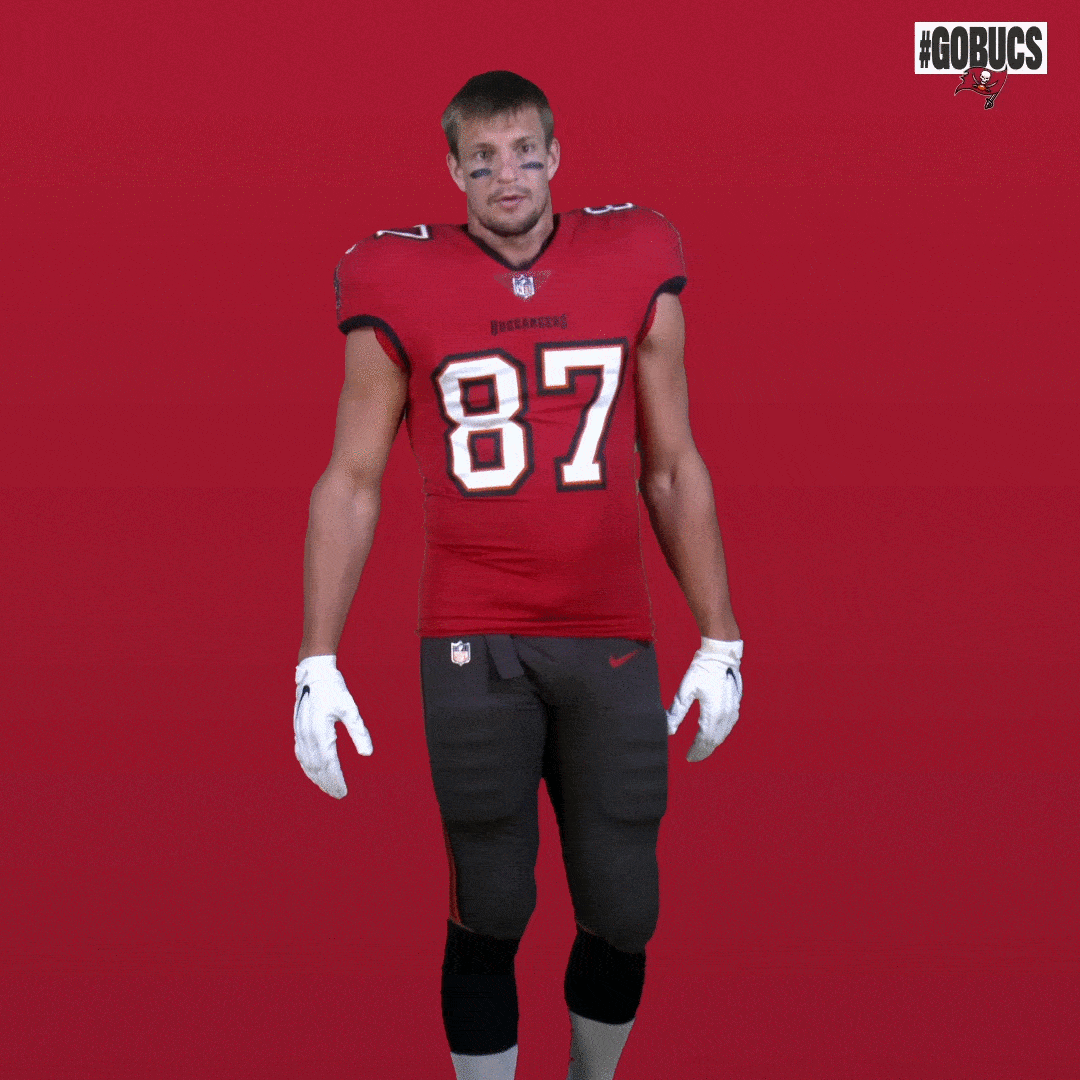 Cant Hear You Rob Gronkowski GIF by Tampa Bay Buccaneers