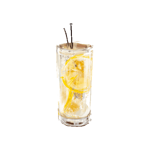 Cocktail Lemon Sticker by Leysieffer Genusskultur