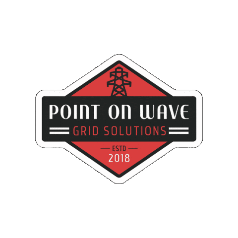 Point On Wave Sticker