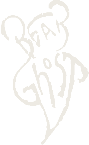 Bear Ghost Sticker