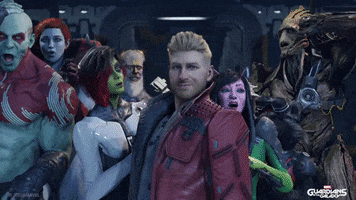 Guardians Of The Galaxy Reaction GIF by Eidos-Montréal