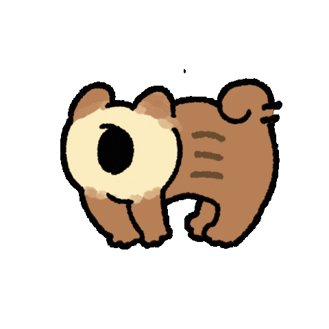 Dog 走る Sticker by Nou