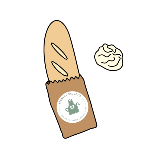 Beurre et Baguette Sticker