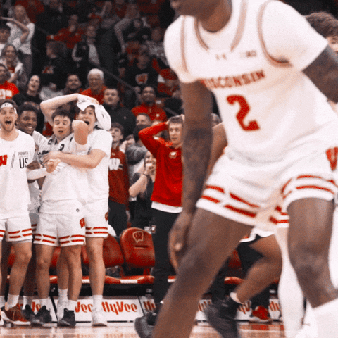 Badgers Basketball Omg GIF by Wisconsin Badgers