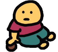 Baby Playing Sticker by Ruppert Tellac