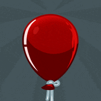 Red Balloon Halloween GIF by Adventure Communist