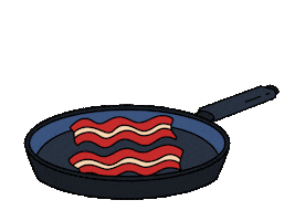 Kevin Bacon Cooking Sticker by Amanda Di Genova