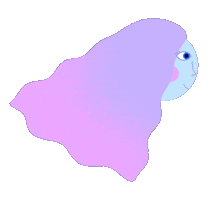 Girl Flying Sticker