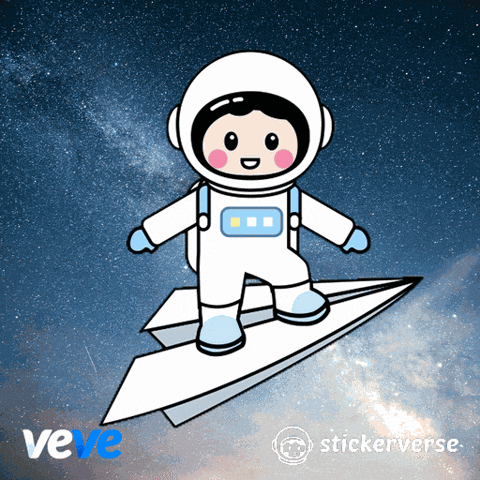 Flying Night Sky GIF by VeVe