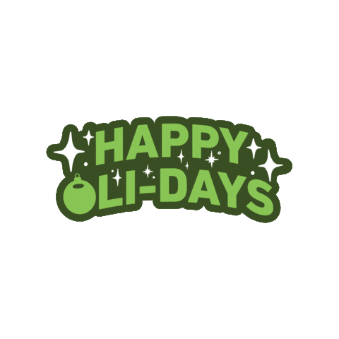 Happy Holidays Olives Sticker by Freestyle Snacks