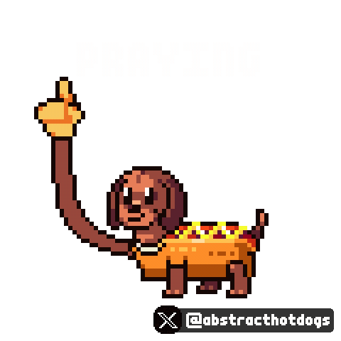 Thanks Praying Sticker by HotDogs.wtf