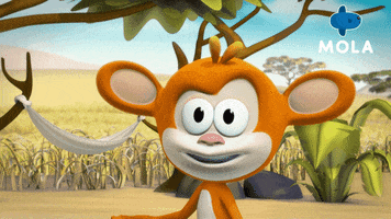 Monkey See Monkey Do Animation GIF by Mola TV Kids
