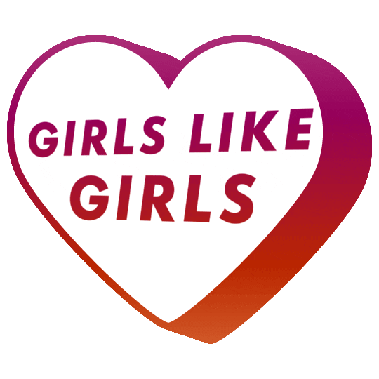 Girls Like Girls Heart Sticker