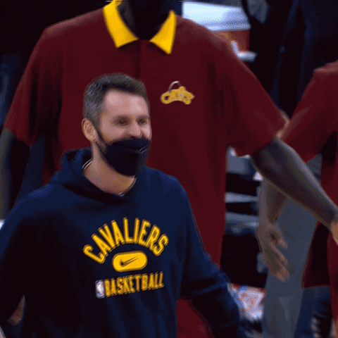 Celebrate Kevin Love GIF by Cleveland Cavaliers