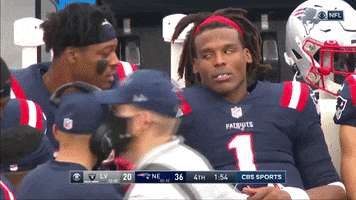 Cam Newton Reaction GIF by New England Patriots