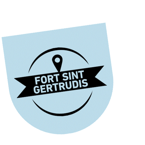 Hier Locaties - Fort St. Gertrudis Sticker