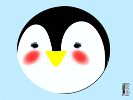 Penguin Blush GIF
