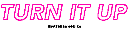 Turn It Up Sticker by BEATS Barre + Bike