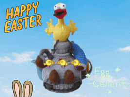 Easter Sunday Chicken GIF by TeaCosyFolk