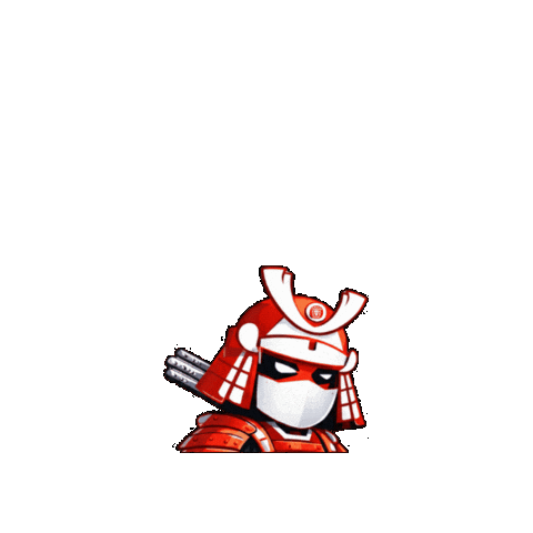 Bjj Samurai Sticker by TopBrother