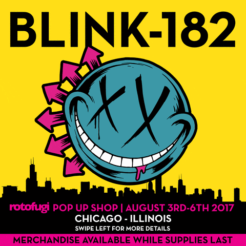 smiley face chicago GIF by blink-182