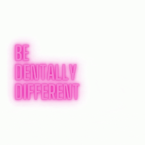 pinkdental pink crown teeth dentist GIF