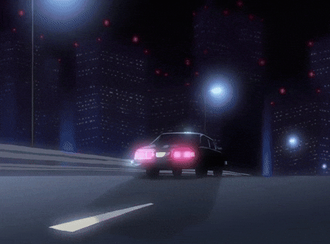 Highway mitsubishi night driving GIF - Find on GIFER