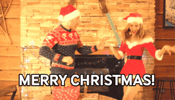 Merry Christmas Happy Dance GIF by Nathalie Miranda