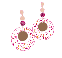 Flower Earring Sticker by astwerk