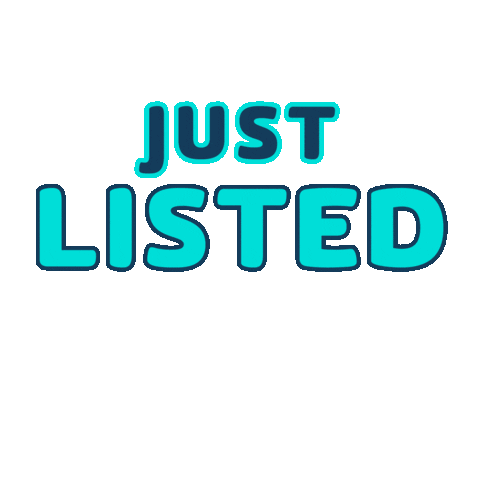 Just Listed Sticker by AQUA Real Estate