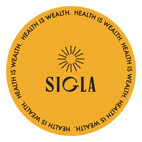 Health Is Wealth Sigla Sticker by hello.sigla