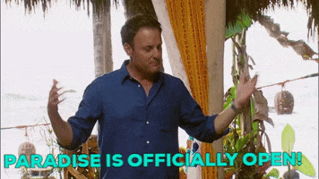 chris harrison paradise is officially open GIF by Bachelor in Paradise