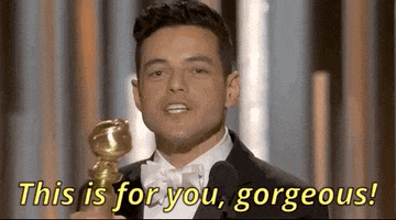 this is for you rami malek GIF by Golden Globes