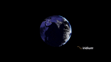 Iridiumcomm constellation satellites iridium iridium satellites GIF