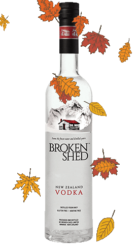 Autumn Thanksgiving Sticker by Broken Shed Vodka