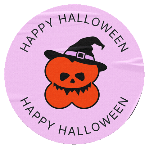 Halloween Pumpkin Sticker by thisandco