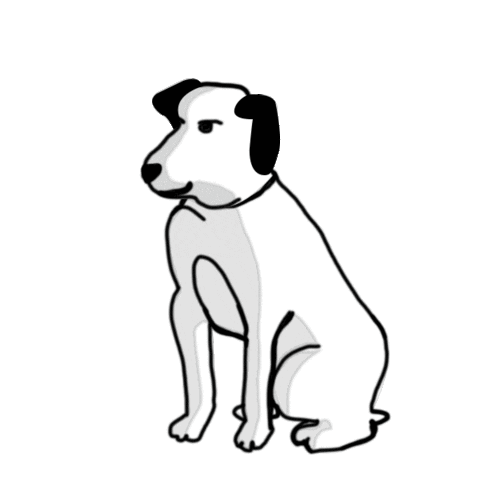 Dog Warner Sticker by WLP London