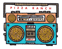 Boombox Sticker by Pizza Ranch