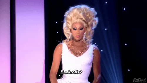 working out rupauls drag race GIF