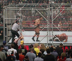8. Steel Cage Match > The Rock vs. Finn Bálor Giphy
