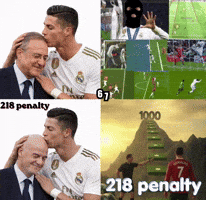 Messi Goat Ronaldo Penalty GIF