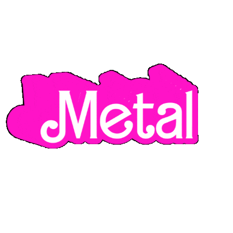 Barbie Glam Metal Sticker by Death Metal Pop Art