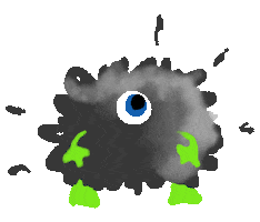 One Eye Halloween Sticker by 1212