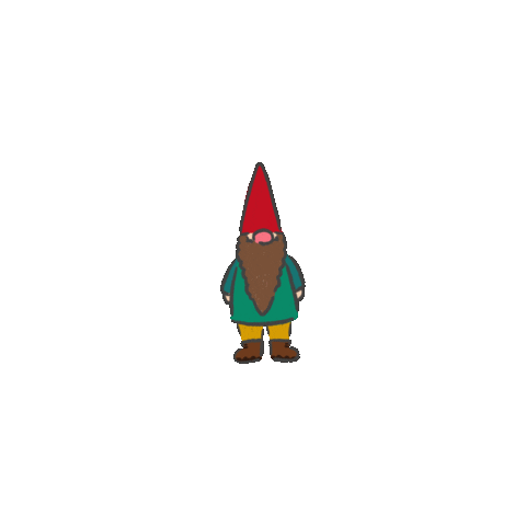 Gnome Sticker by Betheny Waygood