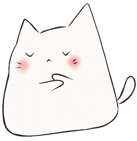 White Cat No Sticker