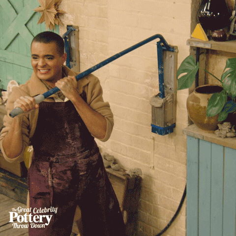 Muscles Clay GIF by The Great Pottery Throw Down