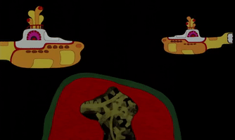 Yellow Submarine Animation GIF by The Beatles