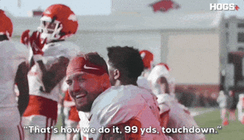 Razorback Football Otb GIF by Hogs+