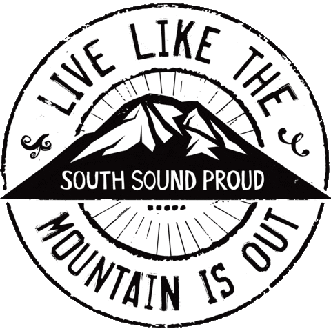 Livelikethemountainisout Southsoundproud Tacoma Sticker