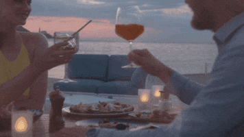 PortorozinPiran celebration cheers couple drinks GIF